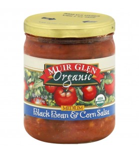 Muir Glen Black Bean & Corn Med Salsa (12x16 Oz)