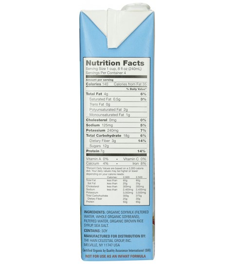 Westsoy Original Organic Soymilk (12x32 Oz)