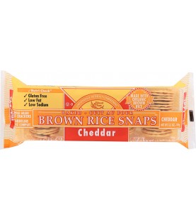 Edward & Sons Cheddar Brown Rice Snaps (12x3.5 Oz)