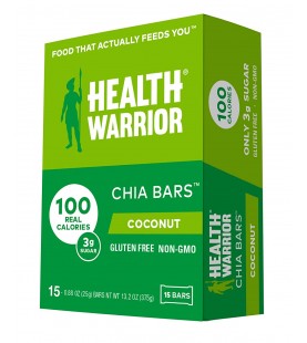 Health Warrior Coconut Chia Bar (15x0.88OZ )