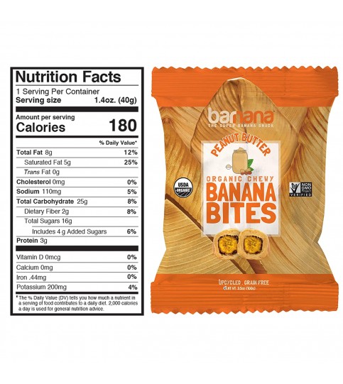Barnana Og2 Peanutbutter Chewy Banana (12x1.4Oz)