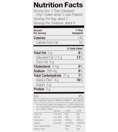 Black Jewell Premium Microwave Kettle Popcorn (6x3 PACK)